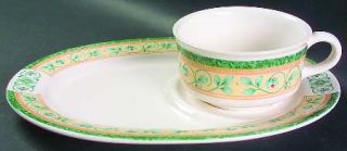 Pfaltzgraff French Quarter (Stoneware) Snack Tray & Soup Mug Set, Fine China Din