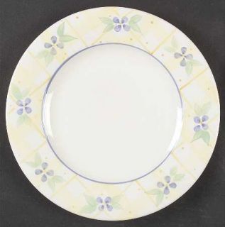 Pfaltzgraff Floral Breeze Dinner Plate, Fine China Dinnerware   Blue Flowers,Yel