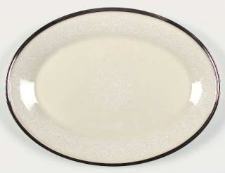 Lenox China Moonspun 14 Oval Serving Platter, Fine China Dinnerware   Dimension