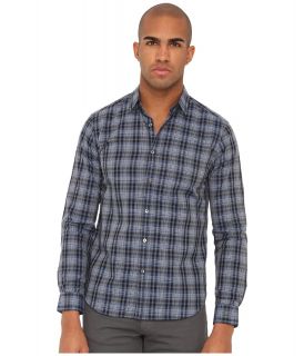 Theory Zack PS Kemback Mens Long Sleeve Button Up (Blue)