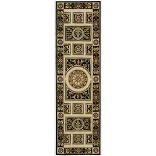 Nourison Hand tufted Versailles Palace Ivory/black Rug (23 X 8) Runner