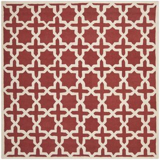 Safavieh Handmade Moroccan Cambridge Rust Wool Rug (6 Square)