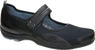 Womens Aetrex Lizzy Mary Jane   Black Leather/Mesh Mary Janes