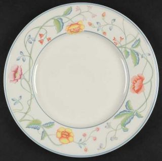 Villeroy & Boch Albertina Luncheon Plate, Fine China Dinnerware   Multicolor Flo