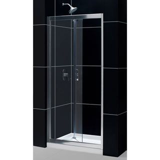 Dreamline Butterfly 34 35.5x72 inch Frameless Bi fold Shower Door (Tempered Glass, AluminumOptional SlimLine shower base and backwalls availableIntended use IndoorTempered glass ANSI certifiedAssembly requiredProduct WarrantyLimited 5 (five) year manufa