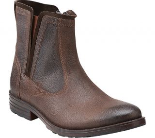 Mens Clarks Denton Clas   Brown Leather Boots