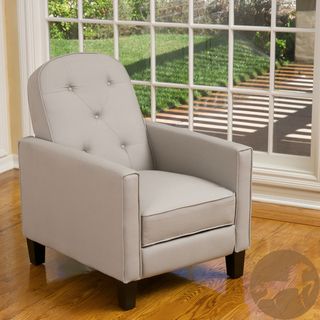 Christopher Knight Home Johnstown Grey Tufted Fabric Recliner