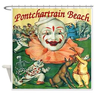  Pontchartrain Beach Clown Shower Curtain  Use code FREECART at Checkout