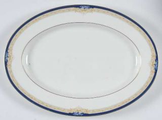 Noritake Palestra 14 Oval Serving Platter, Fine China Dinnerware   New Lineage