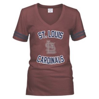MLB Womens St Louis Cardinals T Shirt   Red (M)