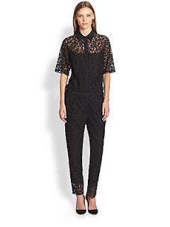 Erdem Lace Vala Jumpsuit   Black