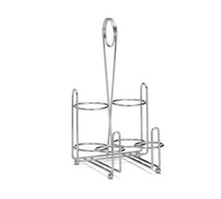 Tablecraft Chrome Plated Combination Rack, Fits 8 oz Squeeze Dispensers