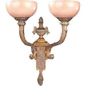 Crystorama Lighting CRY 952 WH Natural Alabaster Wall Sconce