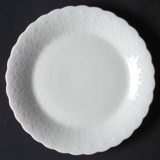 Mikasa White Silk Bread & Butter Plate, Fine China Dinnerware   All White,Emboss