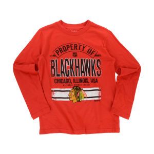 Chicago Blackhawks Reebok NHL Youth Property Line Long Sleeve T Shirt