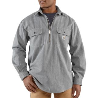 Carhartt Hickory Stripe Denim Shirt   XL Tall, Model# 100092