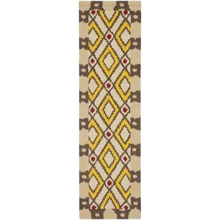 Safavieh Four Seasons Stain resistant Hand hooked Country Beige Rug (23 X 8)