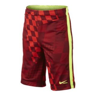 Nike Print Lacrosse Boys Shorts   Gym Red