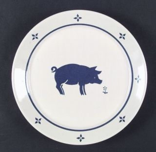 Pfaltzgraff Country Fair Dinner Plate, Fine China Dinnerware   Stoneware, Blue F