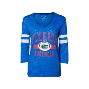 Florida Gators Blue 84 Wms PS Burnout Three Quarter Sleeve T Shirt
