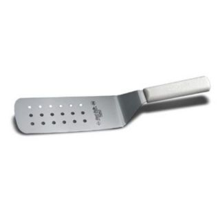Dexter Russell Perforated Turner w/ 8 x 3 in Stainless Blade & White Handle