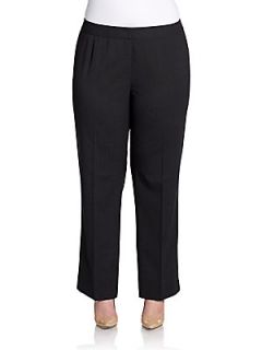 Pleated Stretch Wool Pants