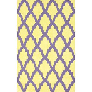 Nuloom Hand hooked Purple Wool Rug (6 X 9)