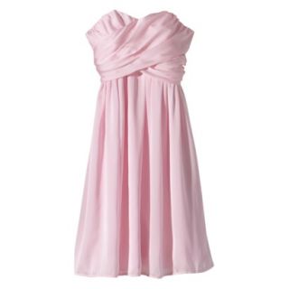 TEVOLIO Womens Plus Size Satin Strapless Dress   Pink Lemonade   20W