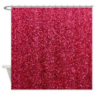  Red faux glitter texture shower curtain (matte)  Use code FREECART at Checkout