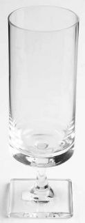 Rosenthal Largo (Linear) Water Goblet   Stem# 3200, Linear, Clear,Square Base