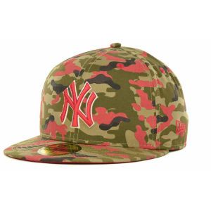 New York Yankees New Era MLB In Living Camo Fitted 59FIFTY Cap