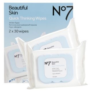 Boots No7 Quick Thinking Wipes   Value Pack