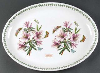 Portmeirion Botanic Garden 20 Oval Serving Platter, Fine China Dinnerware   Var
