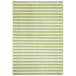 Striped Indoor/outdoor Green Rug (86 X 13)