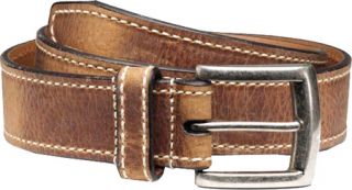 Mens Allen Edmonds Cottonwood   Tan Distressed Leather Belts