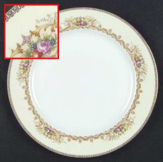 Meito Mei33 (F & B) Japan Dinner Plate, Fine China Dinnerware   F&B,Tan Geometri