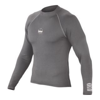 Ergodyne CORE Performance Work Wear Thermal Long Sleeve Shirt   Gray, 3XL,