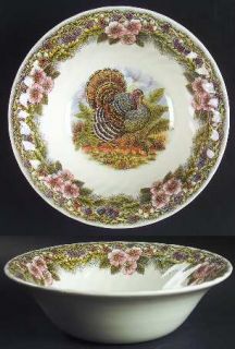 Churchill China Thanksgiving Multicolor (Colombia) 9 Round Vegetable Bowl, Fine