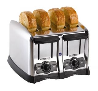 Hamilton Beach 4 Slot Pop Up Toaster w/ Smart Bagel Function, 120 V