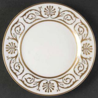Palazzo (Japan) Anthemion Bread & Butter Plate, Fine China Dinnerware   Gold Scr