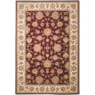 Safavieh Handmade Persian Court Red/ Ivory Wool/ Silk Rug (6 X 9)