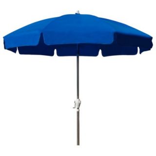 Round Crank Patio Umbrella   Blue 7.5