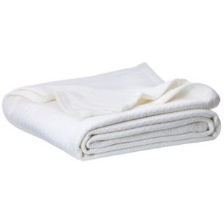 Threshold Organic Blanket   White Solid (King)
