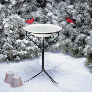 Allied Precision All Seasons Heated Bird Bath and Stand Multicolor   970
