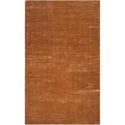 Hand woven Solid Golden Brown Casual Parroll1005 Rug (33 X 53)