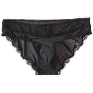 Gilligan & OMalley Womens Lace Trim Bikini   Black XL