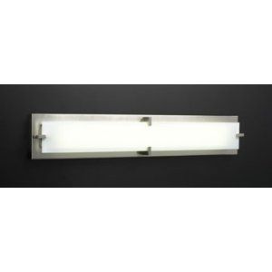 PLC Lighting PLC 816 SN Polipo/T5 Bath Vanity Light / 2 Light fluorescent 39W