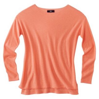 Mossimo Womens Crew Neck Pullover Sweater   Deco Peach S