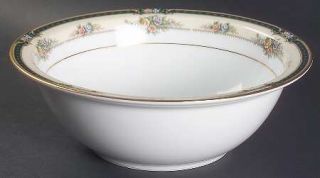 Noritake Darnell 9 Round Vegetable Bowl, Fine China Dinnerware   Green Band, Fl