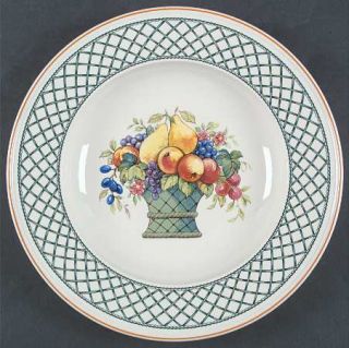 Villeroy & Boch Basket 12 Deep Round Platter, Fine China Dinnerware   Fruit Bas